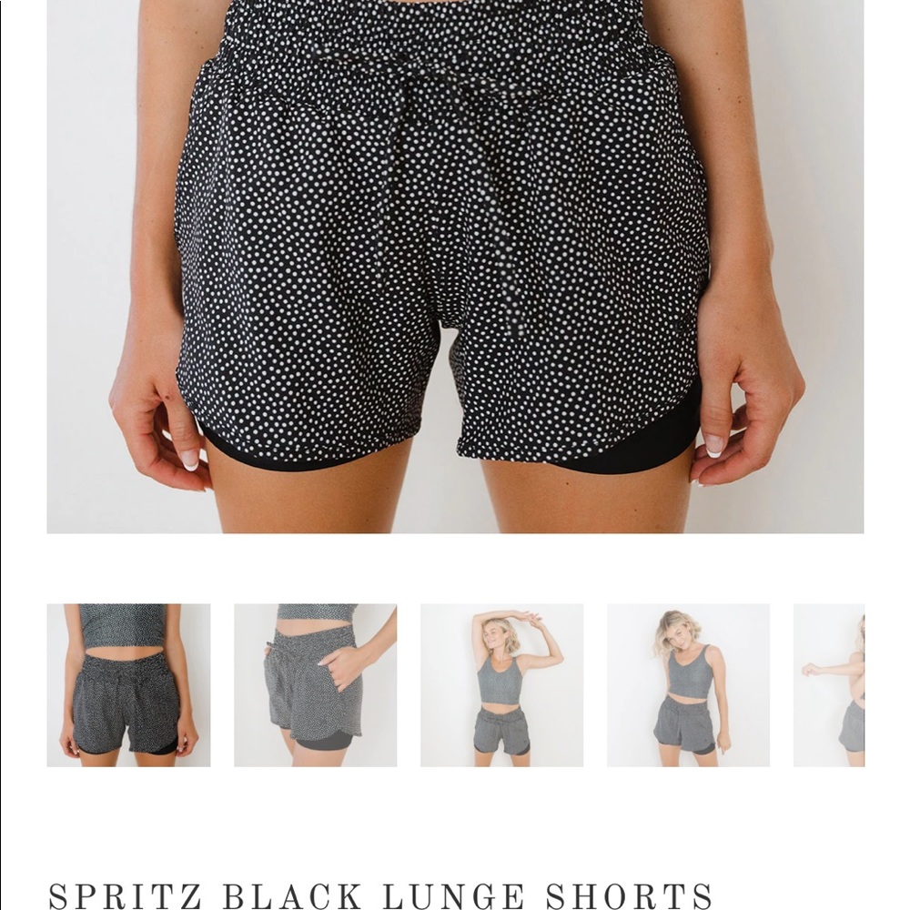 Albion Fit Spritz Black Lunge Shorts